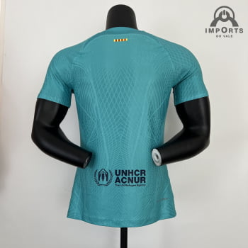 Camisa Barcelona 23/24 Versão Jogador Ed. Especial Verde + Personalização Grátis