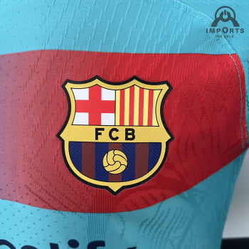 Camisa Barcelona 23/24 Versão Jogador Ed. Especial Verde + Personalização Grátis Camisa Barcelona 23/24 Versão Jogador Ed. Especial Verde + Personalização Grátis