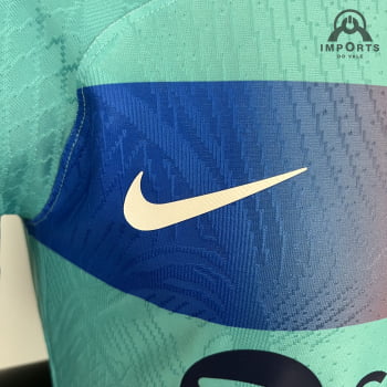 Camisa Barcelona 23/24 Versão Jogador Ed. Especial Verde + Personalização Grátis