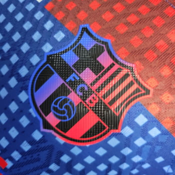 Camisa Barcelona 23/24 Versão Jogador Treino - Azul