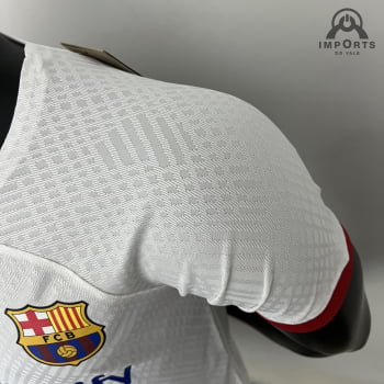 Camisa Barcelona 23/24 Versão Jogador Treino - Branca