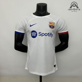 Camisa Barcelona 23/24 Versão Jogador Treino - Branca Camisa Barcelona 23/24 Versão Jogador Treino - Branca