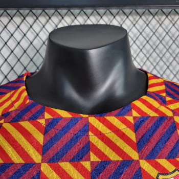 Camisa Barcelona 23/24 Versão Jogador Treino - Quadriculada 
