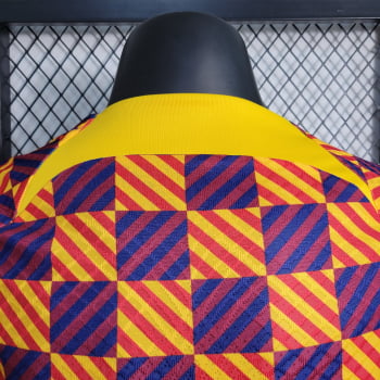 Camisa Barcelona 23/24 Versão Jogador Treino - Quadriculada 