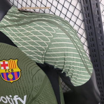 Camisa Barcelona 23/24 Versão Jogador Treino - Verde