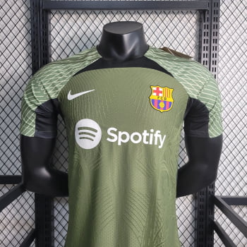 Camisa Barcelona 23/24 Versão Jogador Treino - Verde