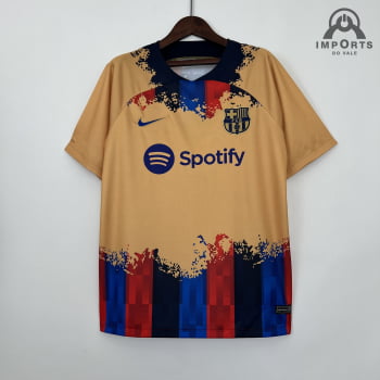 Camisa Barcelona 23/24 Versão Torcedor Ed. Especial Amarela + Personalização Grátis Camisa Barcelona 23/24 Versão Torcedor Ed. Especial Amarela + Personalização Grátis