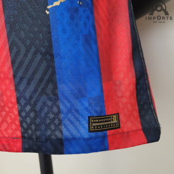 Camisa Barcelona 23/24 Versão Jogador Ed. Especial + Personalização Grátis 