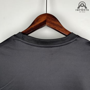 Camisa Barcelona 23/24 Versão Torcedor Ed. Especial Preta listrada + Personalização Grátis 
