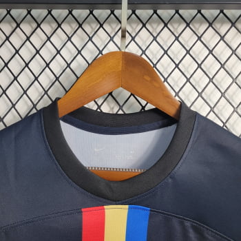 Camisa Barcelona 23/24 Versão Torcedor Ed. Especial Preta + Personalização Grátis