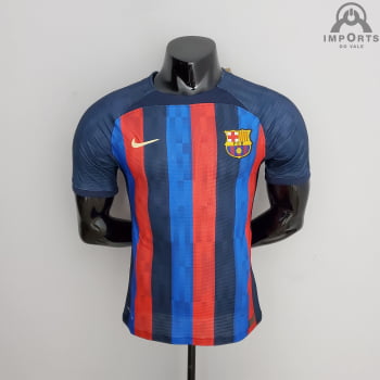 Camisa Barcelona I 22/23 Versão Jogador + Personalização Grátis