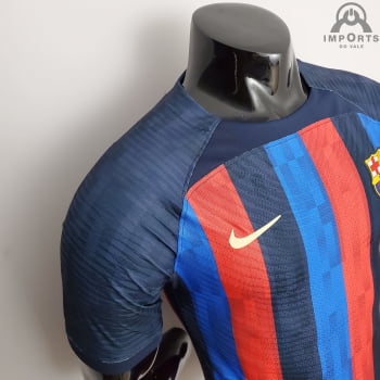 Camisa Barcelona I 22/23 Versão Jogador + Personalização Grátis