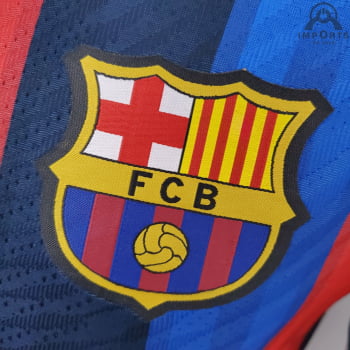Camisa Barcelona I 22/23 Versão Jogador + Personalização Grátis