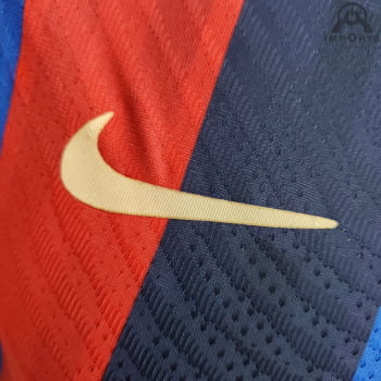 Camisa Barcelona I 22/23 Versão Jogador + Personalização Grátis