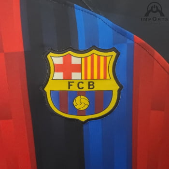 Camisa Barcelona I 22/23 Versão Torcedor + Patrocínios + Personalização Grátis Camisa Barcelona I 22/23 Versão Torcedor + Patrocínios + Personalização Grátis