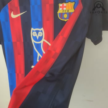 Camisa Barcelona I 22/23 Versão Torcedor + Patrocínios + Personalização Grátis 