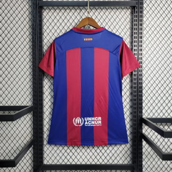 Camisa Barcelona I 23/24 Versão Feminina + Personalização Grátis