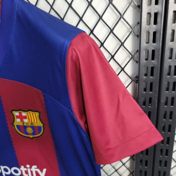 Camisa Barcelona I 23/24 Versão Feminina + Personalização Grátis