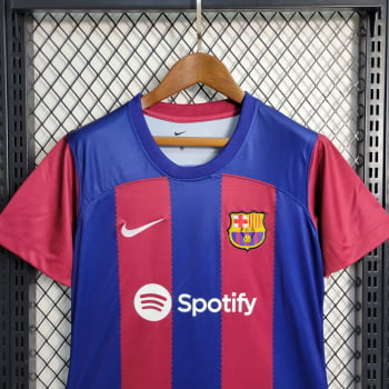 Camisa Barcelona I 23/24 Versão Feminina + Personalização Grátis