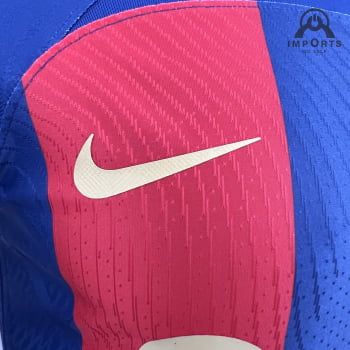Camisa Barcelona I 23/24 Versão Jogador + Personalização Grátis