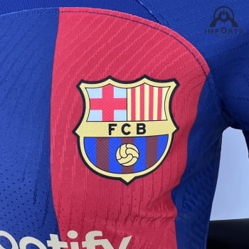 Camisa Barcelona I 23/24 Versão Jogador + Personalização Grátis