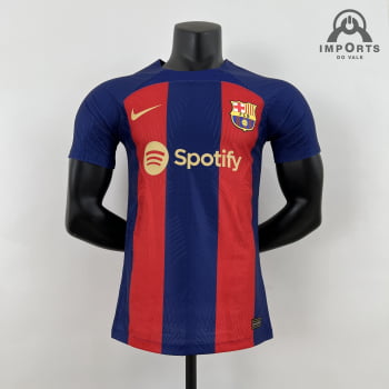 Camisa Barcelona I 23/24 Versão Jogador + Personalização Grátis