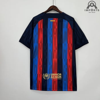 Camisa Barcelona I 23/24 Versão Torcedor Ed. Especial Rosalía + Personalização Grátis