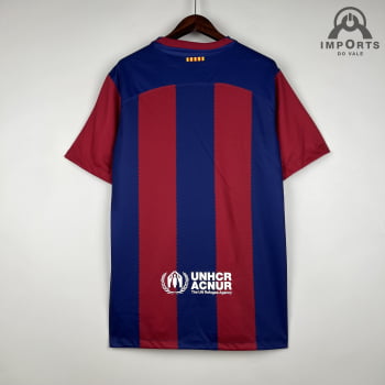 Camisa Barcelona I 23/24 Versão Torcedor + Personalização Grátis 