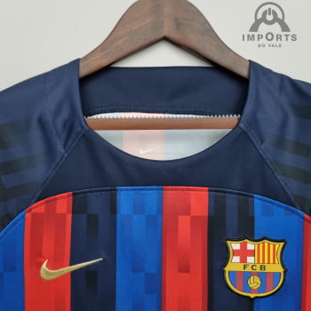 Camisa Barcelona l 22/23 Versão Feminina + Personalização Grátis