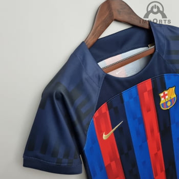 Camisa Barcelona l 22/23 Versão Feminina + Personalização Grátis