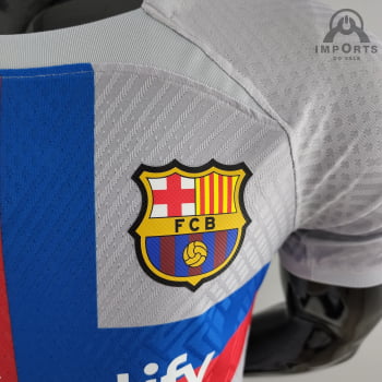 Camisa Barcelona lll 22/23 Versão Jogador + Personalização Grátis