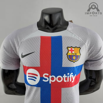 Camisa Barcelona lll 22/23 Versão Jogador + Personalização Grátis