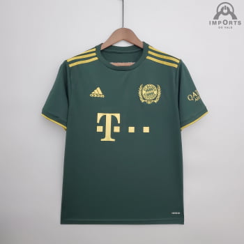 Camisa Bayern de Munique 21/22 Ed. Especial Verde + Personalização Grátis