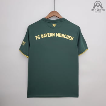 Camisa Bayern de Munique 21/22 Ed. Especial Verde + Personalização Grátis