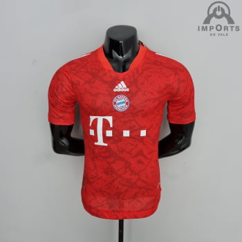 Camisa Bayern de Munique 22/23 Versão Jogador Clássica - Vermelha