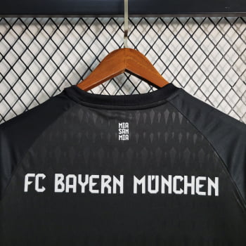 Camisa Bayern de Munique 23/24 Goleiro Preta + Personalização Grátis 