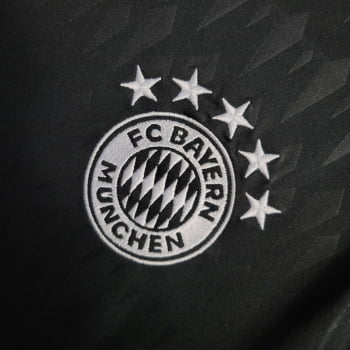 Camisa Bayern de Munique 23/24 Goleiro Preta + Personalização Grátis 