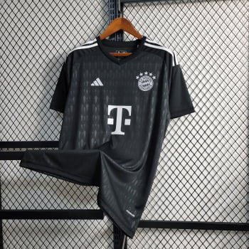 Camisa Bayern de Munique 23/24 Goleiro Preta + Personalização Grátis 