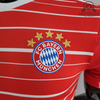 Camisa Bayern de Munique l 22/23 Versão Jogador + Personalização Grátis