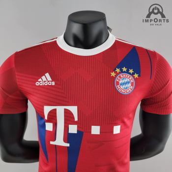 Camisa Bayern de Munique 22/23 Versão Jogador Ed. Champions + Personalização Grátis