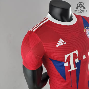 Camisa Bayern de Munique 22/23 Versão Jogador Ed. Champions + Personalização Grátis