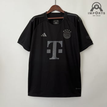 Camisa Bayern de Munique 23/24 Ed. Especial Preta + Personalização Grátis