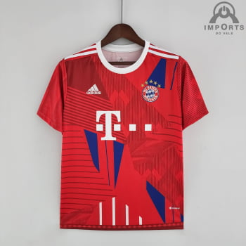Camisa Bayern de Munique 22/23 Versão Jogador Ed. Comemorativa - Vermelha