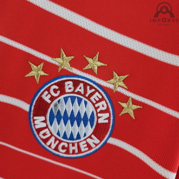 Camisa Bayern de Munique l 22/23 Versão Torcedor + Personalização Grátis