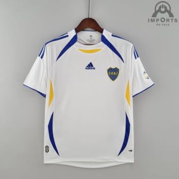 Camisa Boca Juniors 22/23 Versão Torcedor Pré-Jogo Branca + Personalização Grátis
