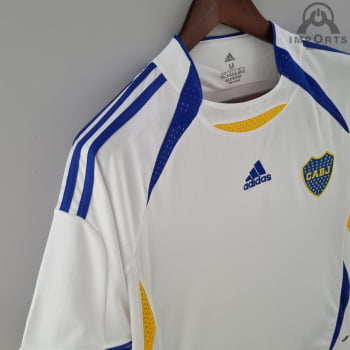Camisa Boca Juniors 22/23 Versão Torcedor Pré-Jogo Branca + Personalização Grátis