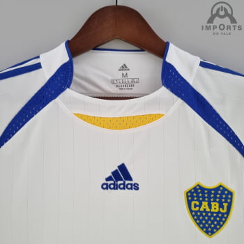 Camisa Boca Juniors 22/23 Versão Torcedor Pré-Jogo Branca + Personalização Grátis