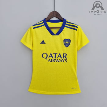 Camisa Boca Juniors III 22/23 Versão Feminina + Personalização Grátis 