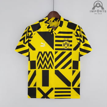 Camisa Borussia Dortmund 22/23 Versão Torcedor Pré-Jogo 