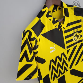 Camisa Borussia Dortmund 22/23 Versão Torcedor Pré-Jogo 